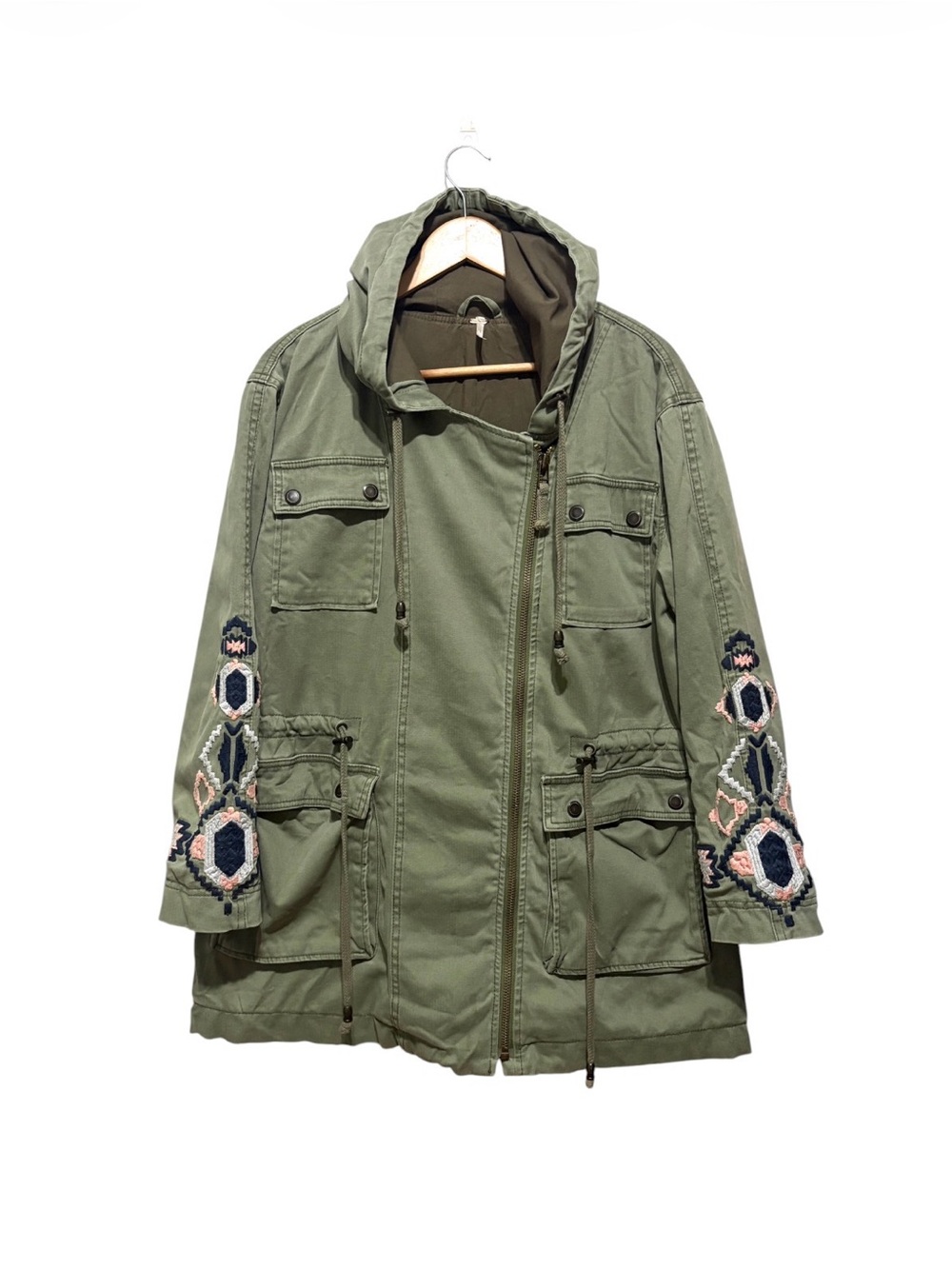 Free People Embroidered Twill Parka,